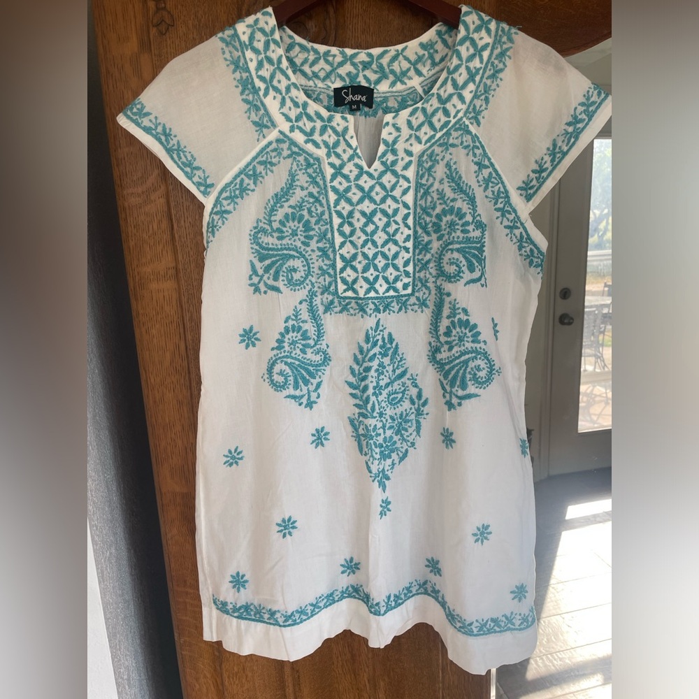 Like new embroidered tunic, medium